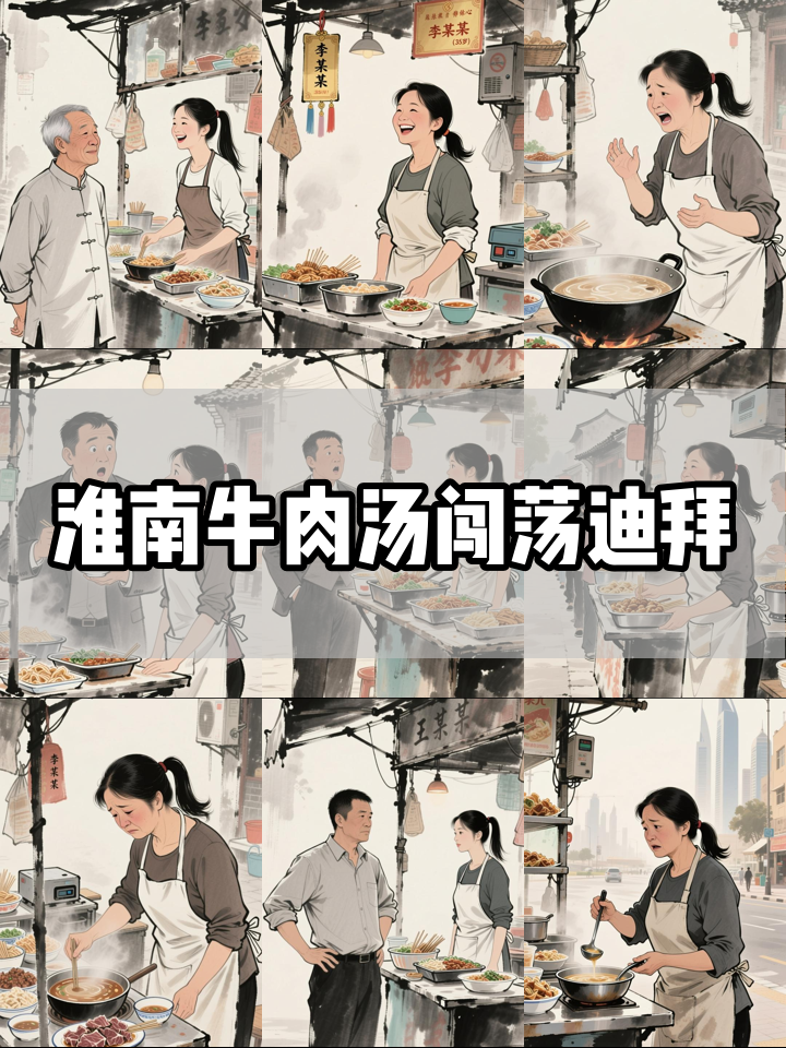 她把淮南牛肉汤带到了迪拜
