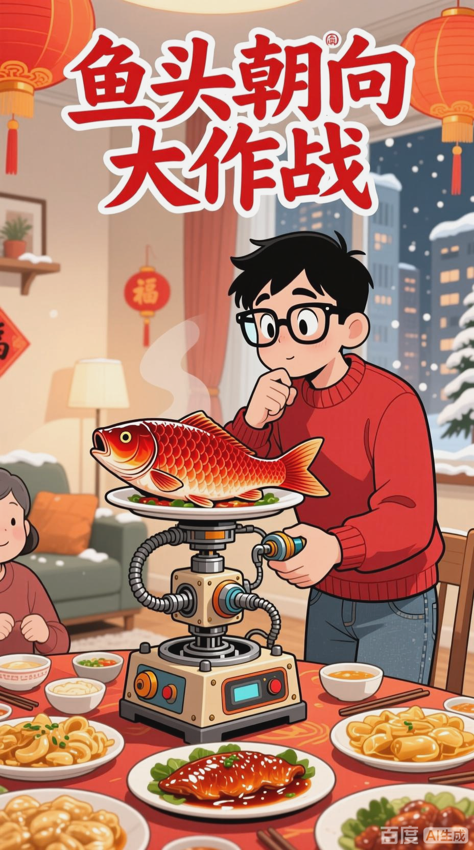 团圆饭上的鱼头朝向大作战