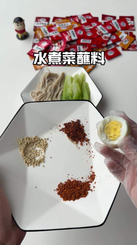 无美颜无滤镜，低卡水煮菜蘸料真实测评