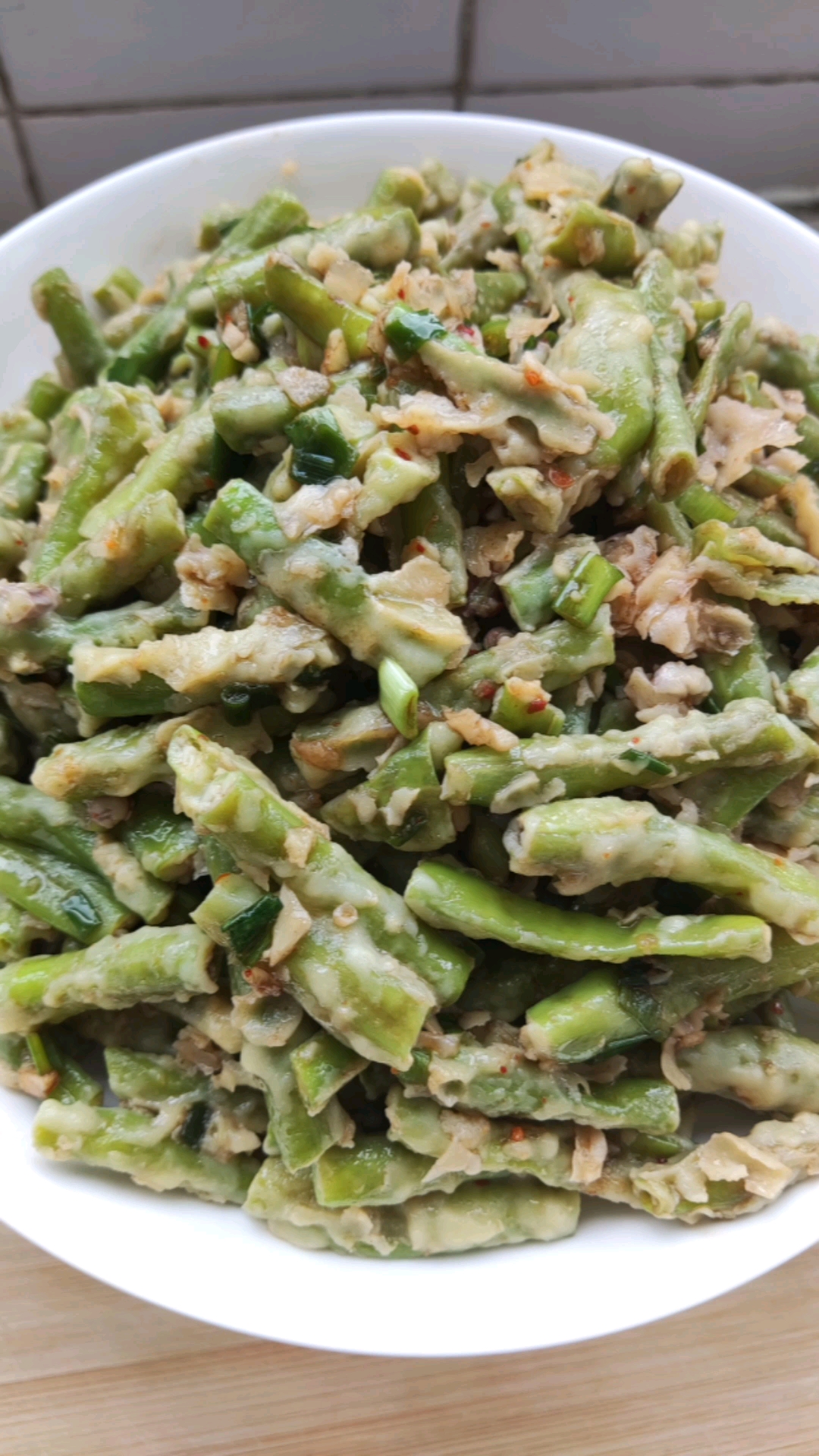 蒸豆角家常做法,操作简单不粘不坨营养好吃