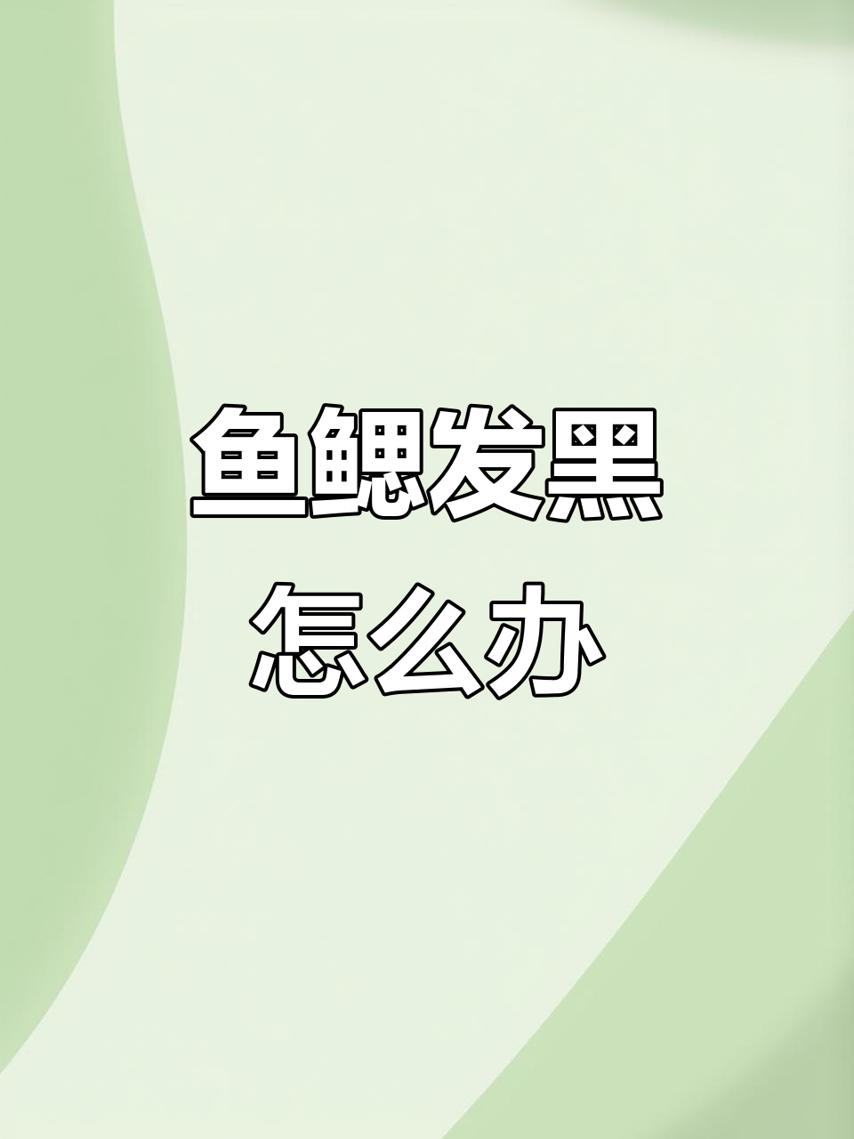 鱼鳃发黑倒立,还能救活吗?