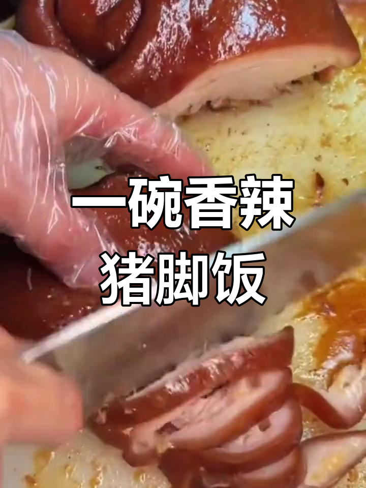 叉烧猪脚饭,酸菜土豆干搭配