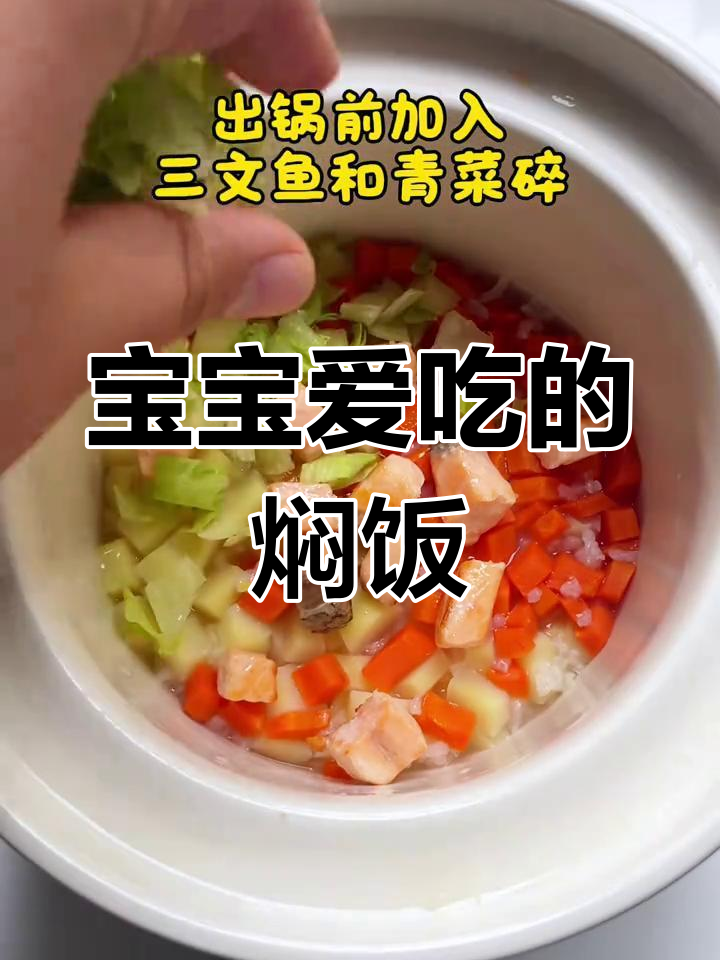 10月宝宝辅食推荐:三文鱼土豆焖饭,营养快手!