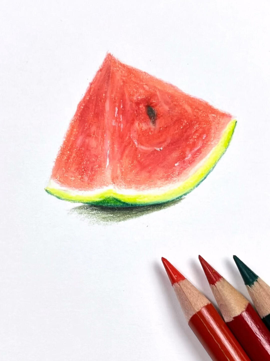 简单易学!还不会画西瓜的同学赶紧学一学吧