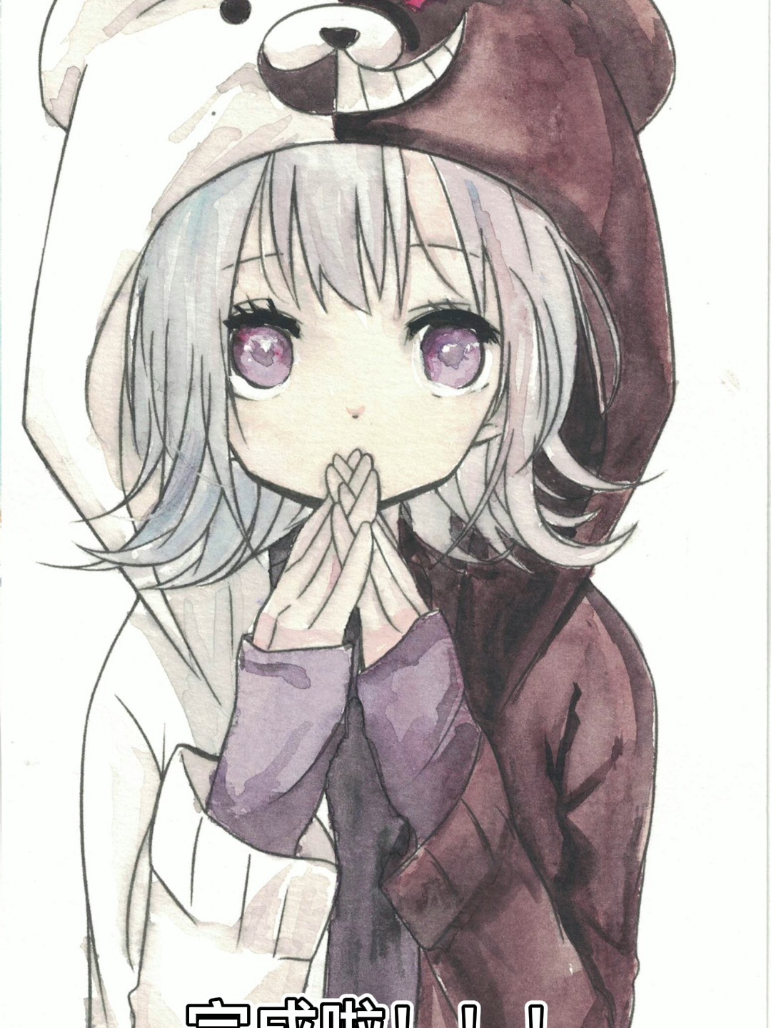 漫画少女简笔画