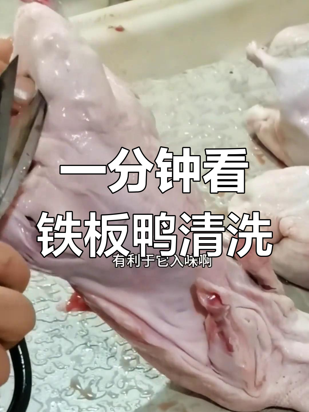 铁板鸭清理全流程,一分钟搞定!