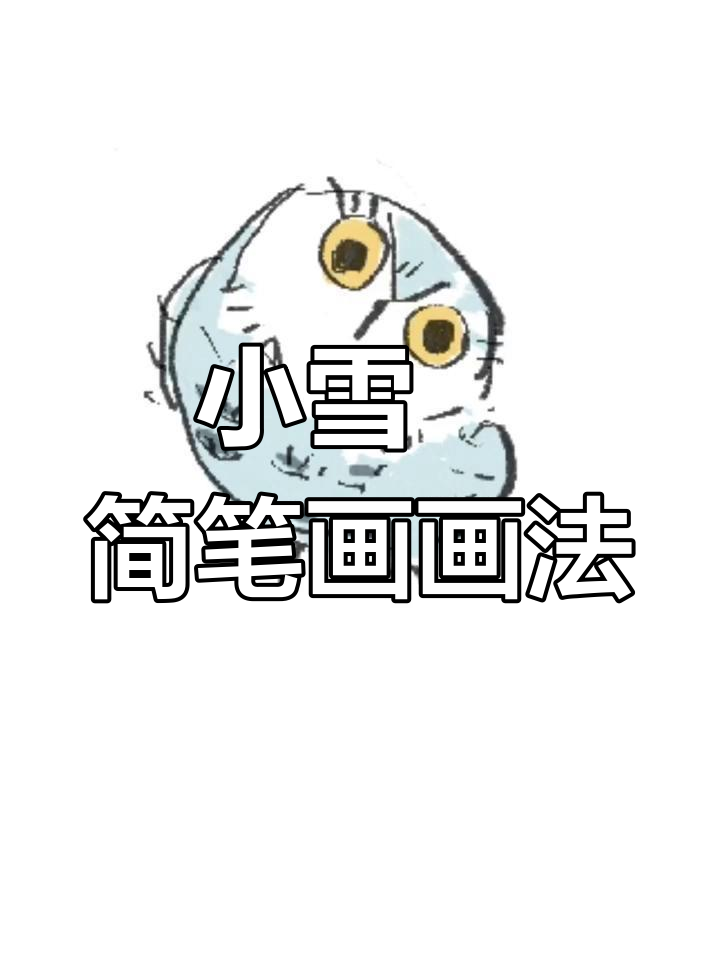 冬天小雪鸮简笔画,轻松学会歪头造型
