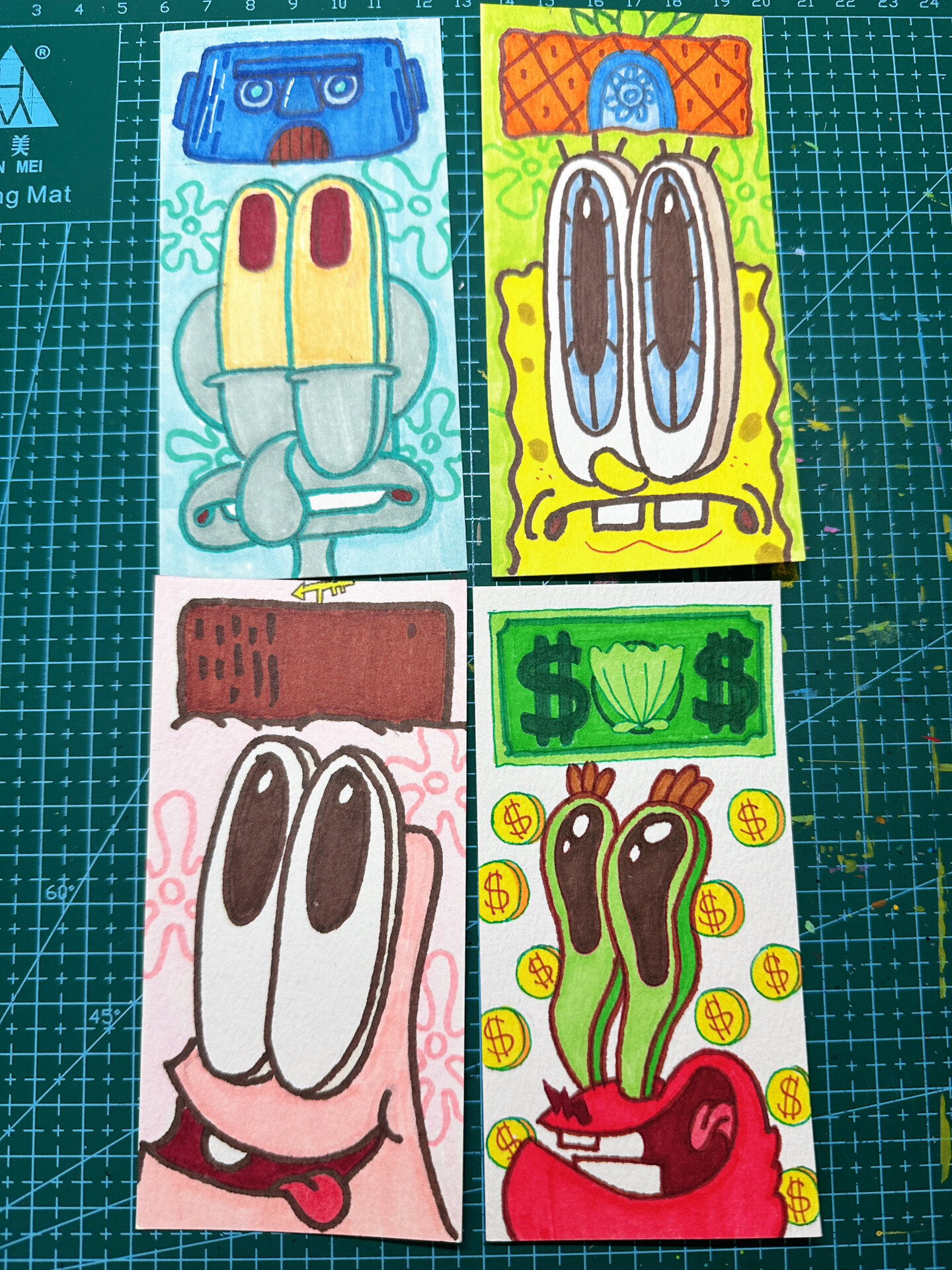 马克笔手绘|凑齐四个可爱仔宝宝