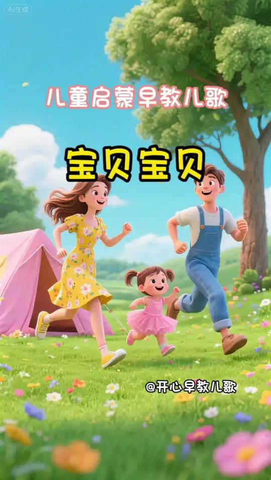儿童启蒙早教儿歌-宝贝宝贝，两只老虎爱跳舞，小兔子乖乖拔萝卜，我跟小鸭子学走路宝贝宝贝0到