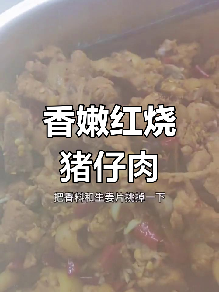 红烧猪仔肉,去腥秘诀大公开!