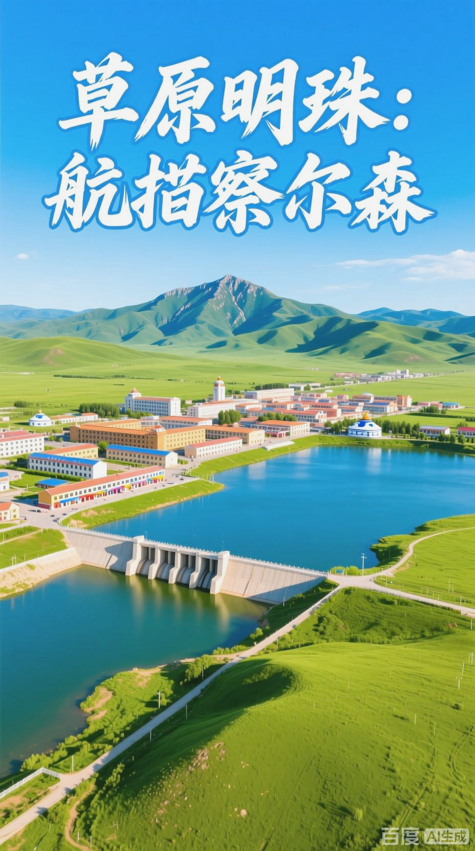 察尔森全景航拍,一比一还原