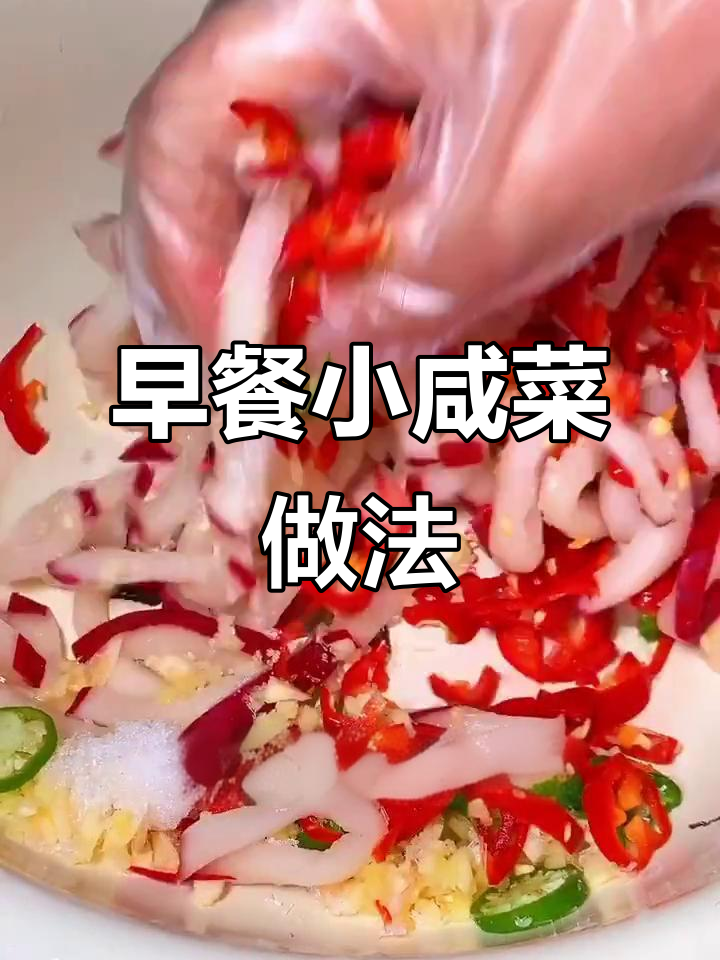 轻松做早餐小咸菜,配旧大碴粥超下饭