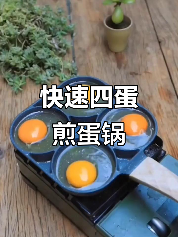 四孔煎蛋锅,一次搞定四个鸡蛋,早餐更省时