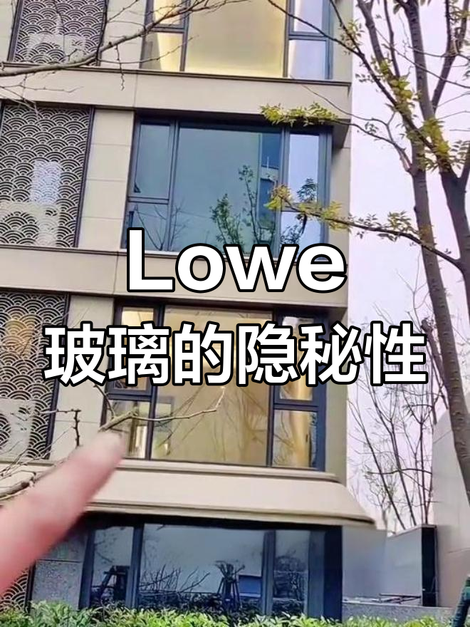 Lowe玻璃隐私效果:强光下看不见,弱光却清晰可见