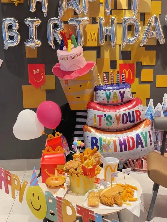 当然要来麦当劳过生日啦 附麦当劳蛋糕教程