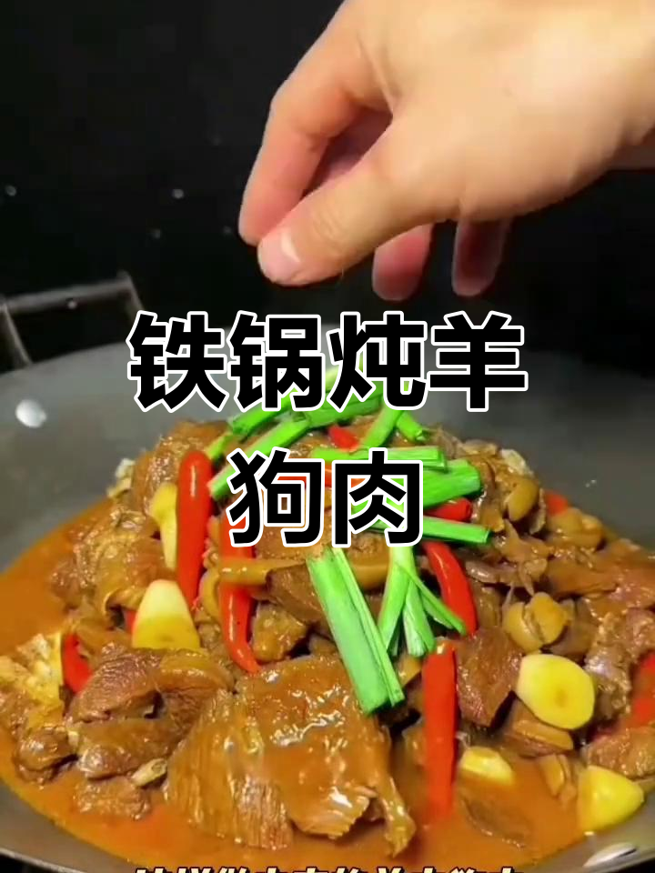 铁锅炖羊肉狗肉,香辣入味,滋补又解饿