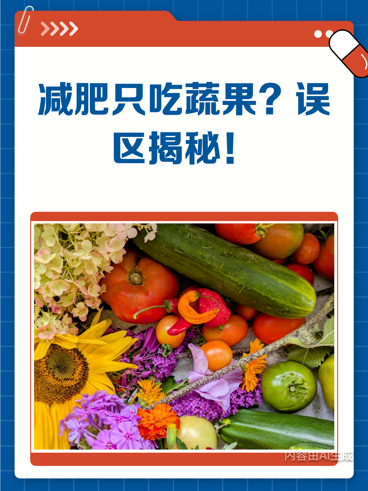 减肥只吃蔬菜水果?小心越减越肥哦!