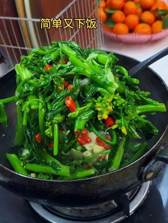 猪菜心上市了 3毛一斤 用猪油炒 真的好好吃#菜心 #美食#家常美食