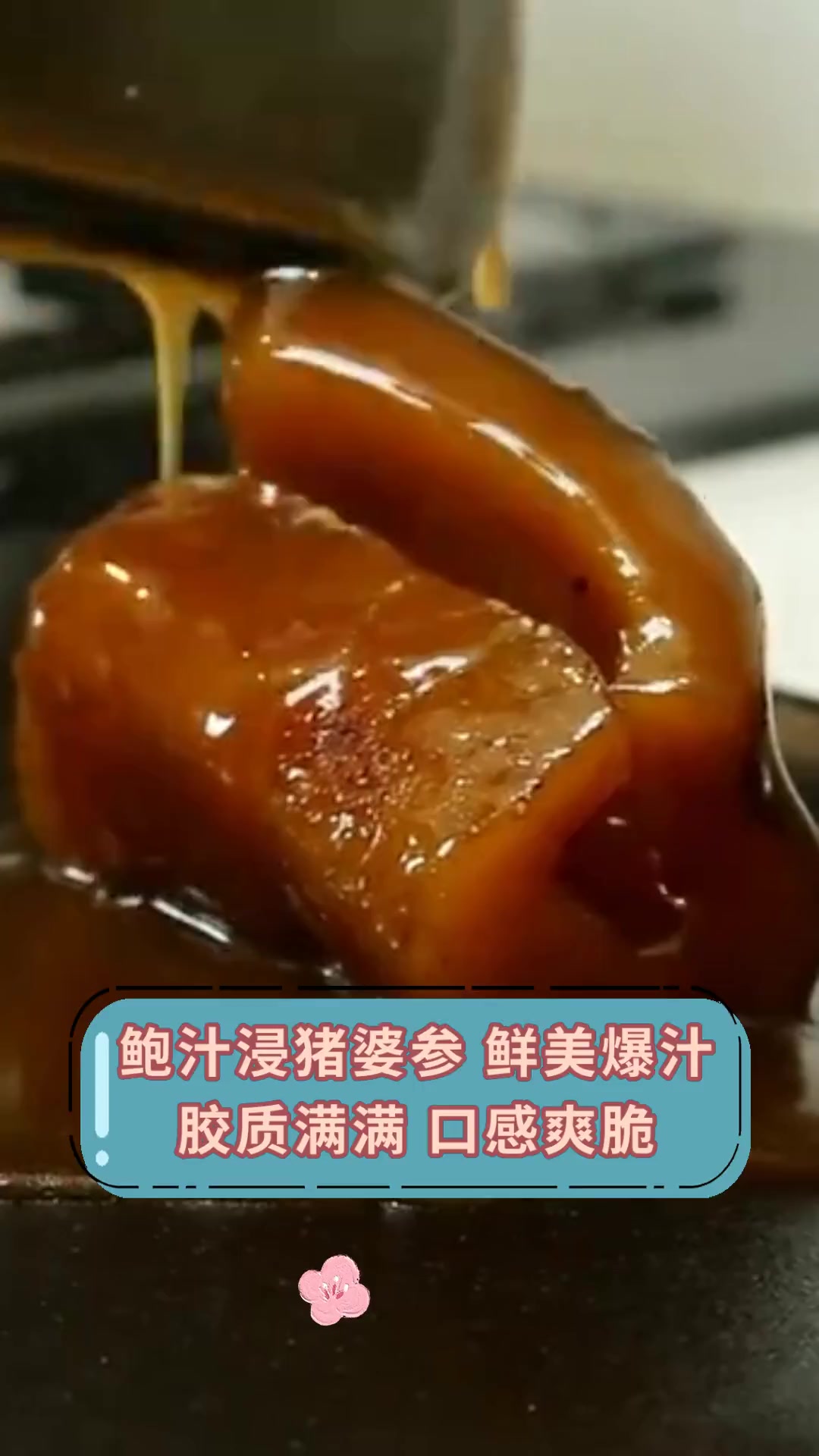 鲍汁浸猪婆参 鲜美爆汁 胶质满满 口感爽脆