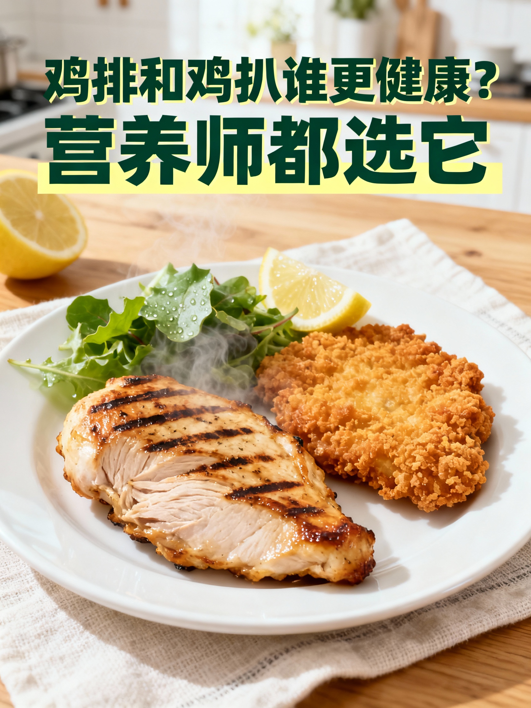 鸡排和鸡扒谁更健康？营养师都选它