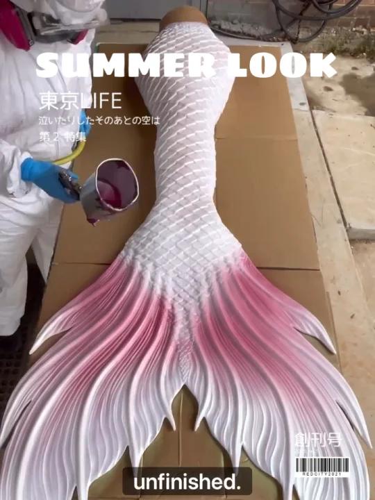 如何给美人鱼上色?服装设计流行趋势素材