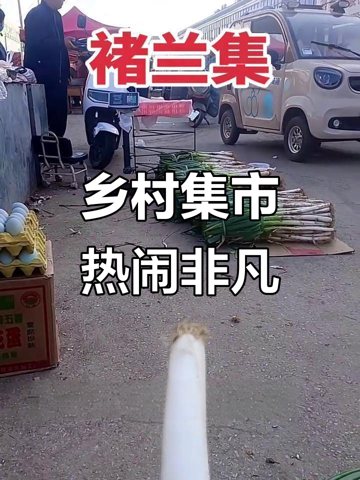 农村赶集现场,新鲜蔬菜摆摊热销,周边人都来买