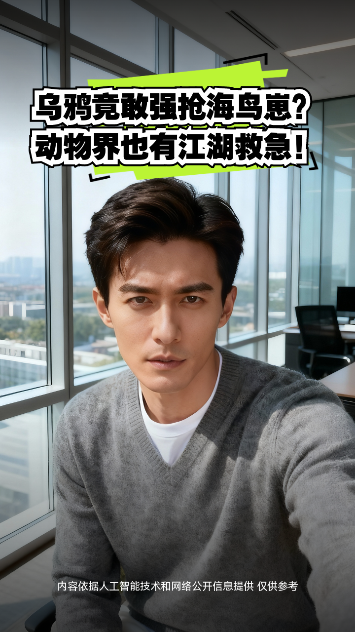 乌鸦竟敢强抢海鸟崽？动物界也有江湖救急！