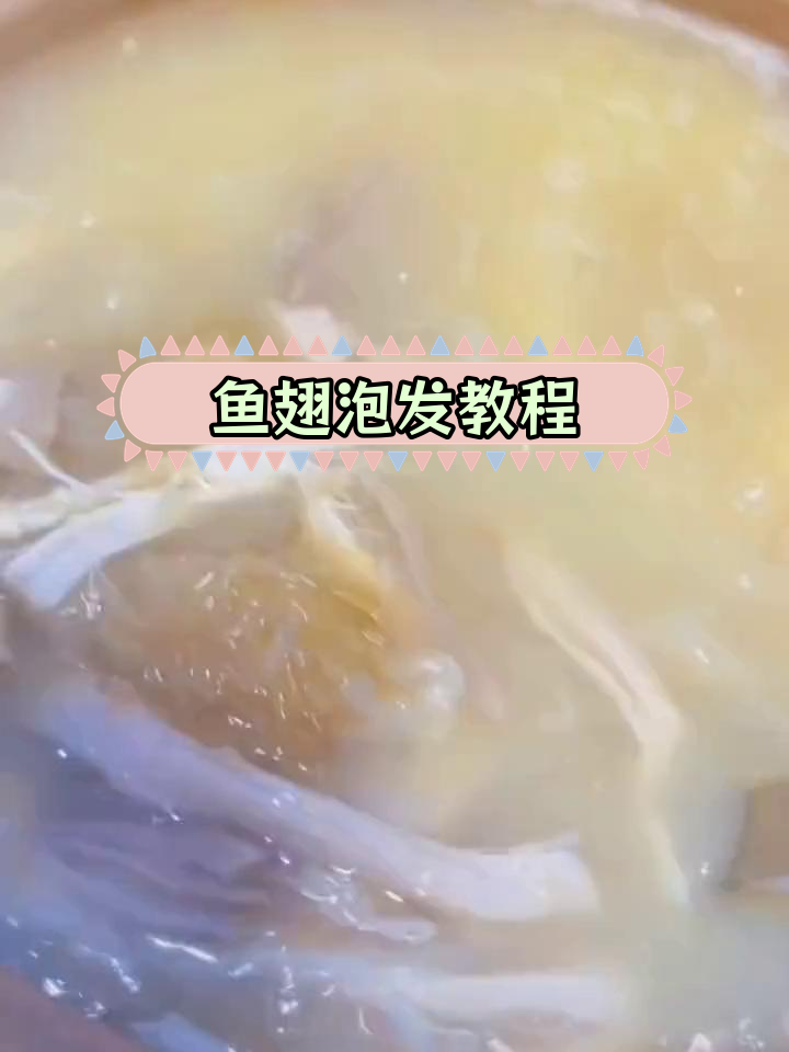 潮汕野生海鲜鱼翅泡发技巧