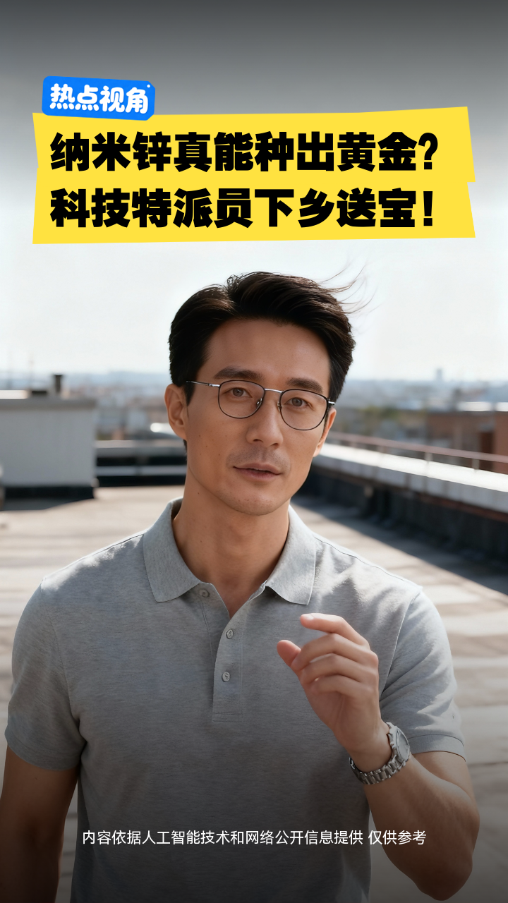 纳米锌真能种出黄金？科技特派员下乡送宝！