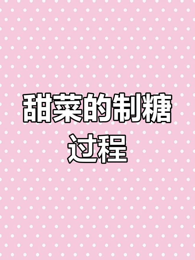 甜菜如何变成白糖?与甘蔗糖的对比