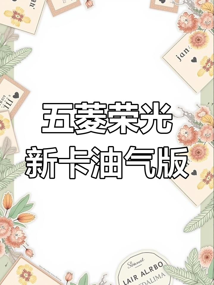 五菱荣光新卡油气两用,双轮驱动强劲动力