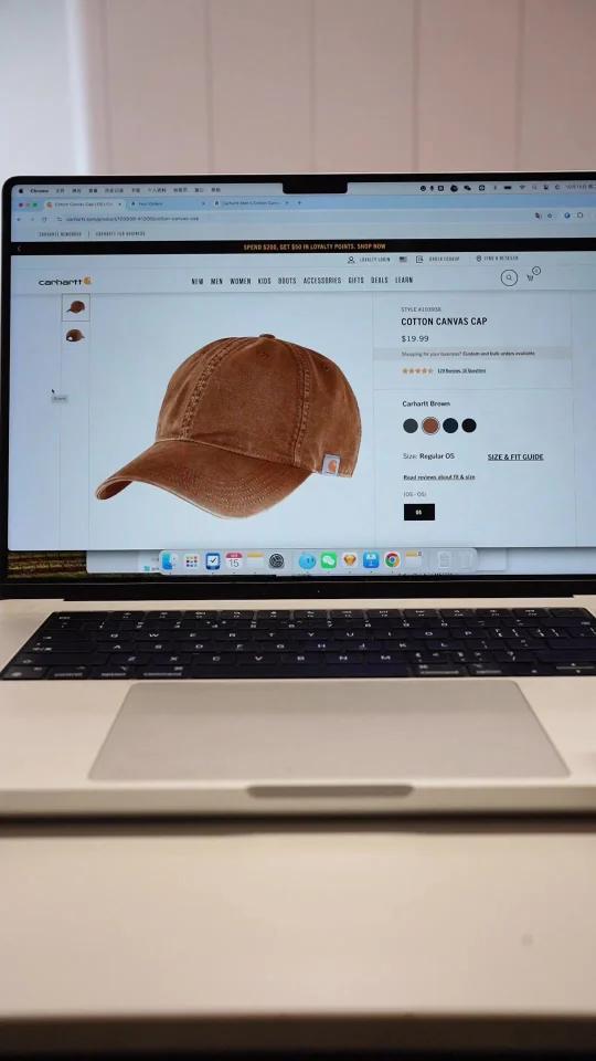 Carhartt皮标鸭舌帽太普通?这顶小众又平价