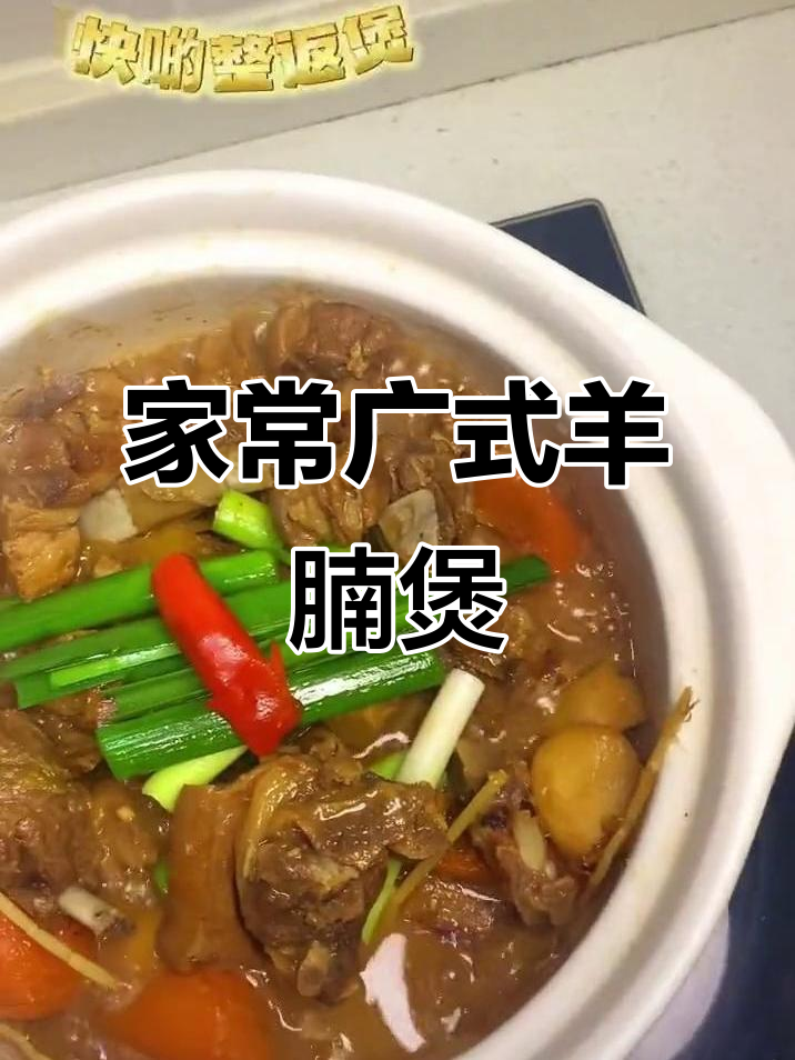 广东经典广式羊腩煲,家庭版焖羊肉做法大揭秘