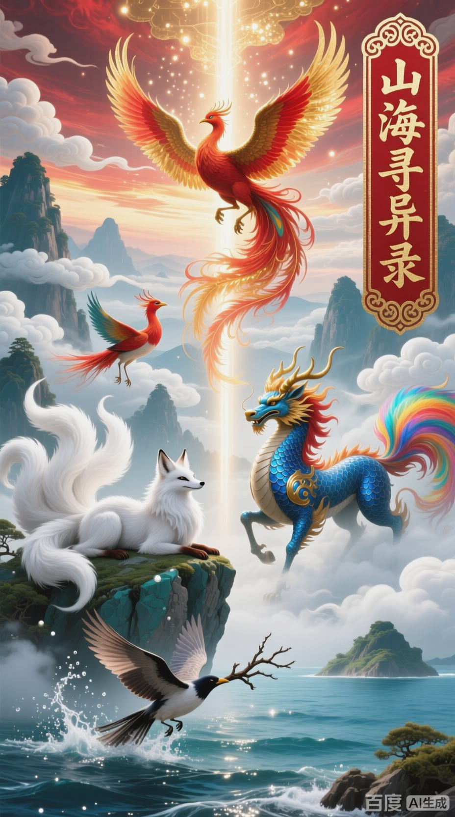 山海经异兽:祥瑞坚韧的象征
