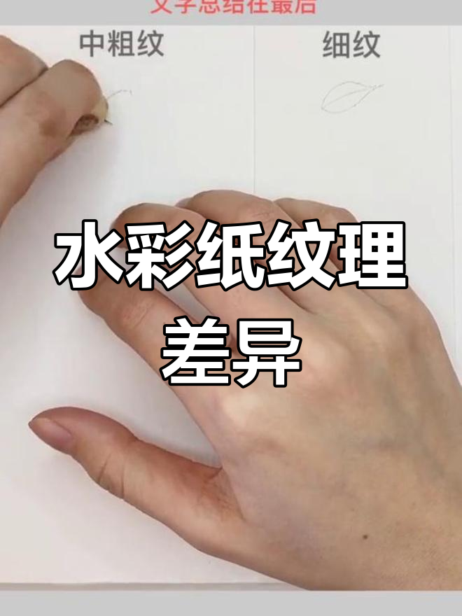 水彩纸粗细纹对比,晕染技巧大揭秘