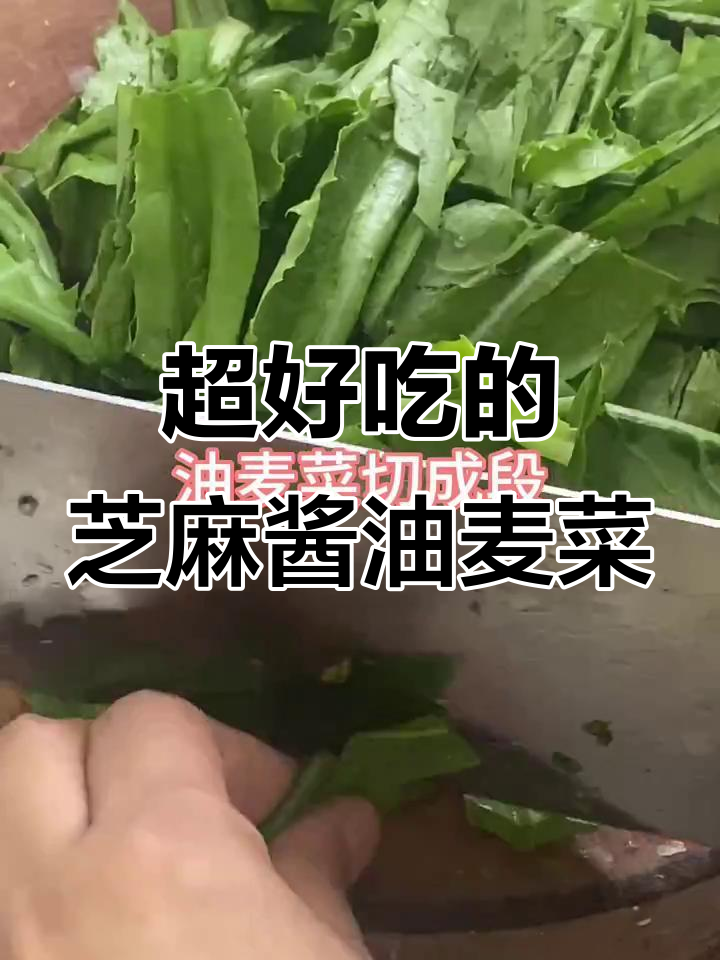 芝麻酱拌麦菜,简单又美味,十分钟搞定!