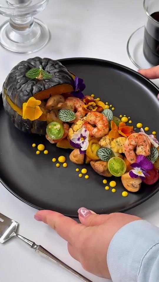 立秋漂亮饭 南瓜虾仁烤蔬菜温沙拉