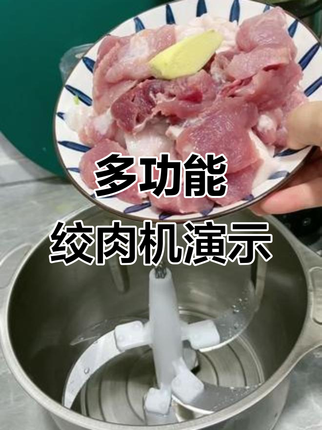 六叶刀绞肉机,轻松做狮子头和肉丸子