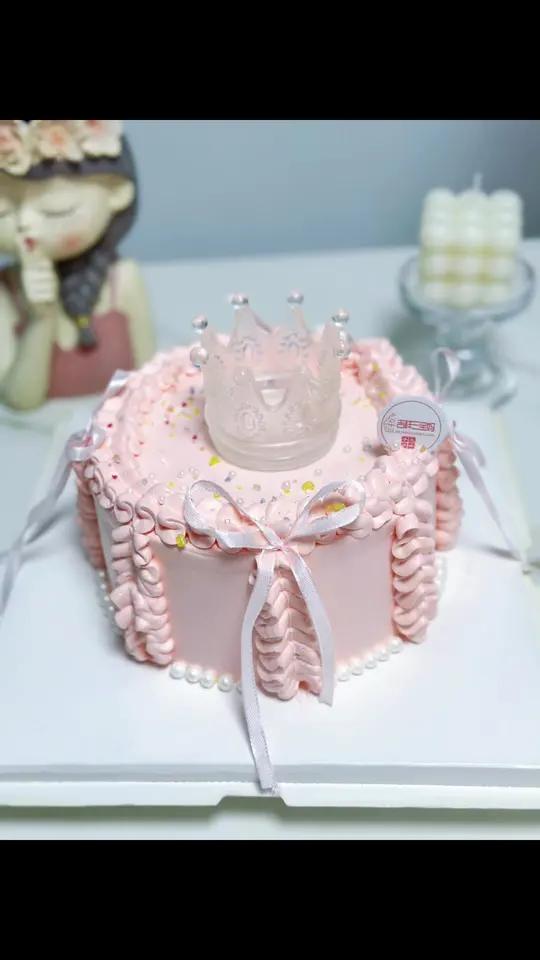 仙妮贝尔皇冠水晶糖,多少公主的梦想,从你开始 烘焙人的日常 生日蛋糕 仙女蛋糕 梦幻公主蛋