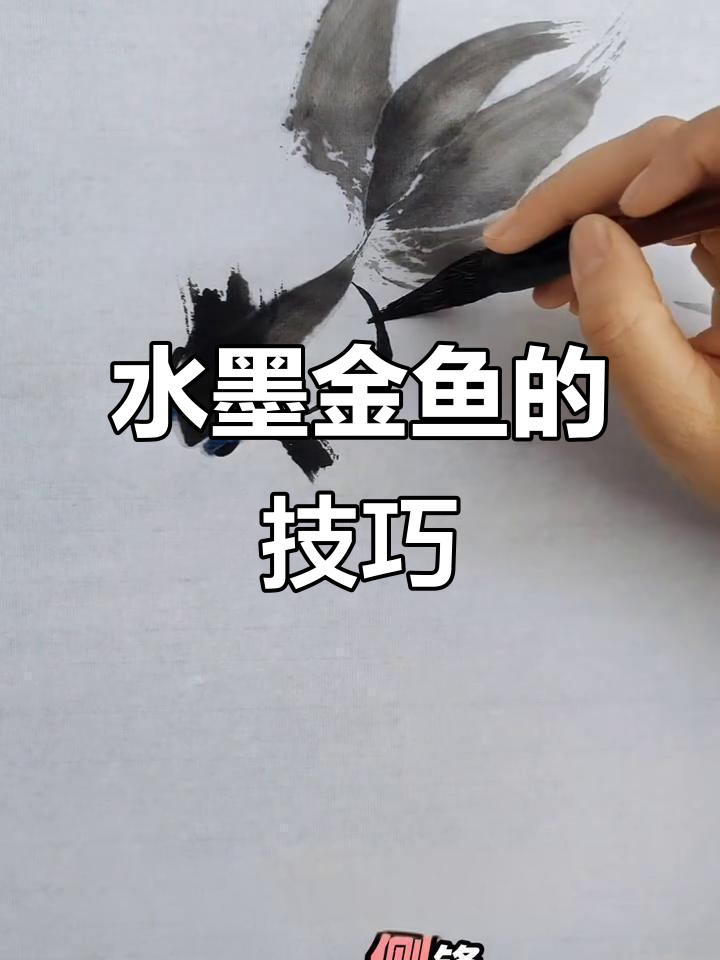 水墨金鱼轻松掌握，笔法、水墨运用一学就会！