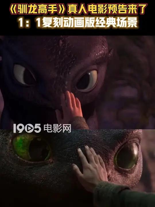 驯龙高手真人版大电影 首支预告和动画版场景对比!还原度超高~ 驯龙高手 1905影讯直击