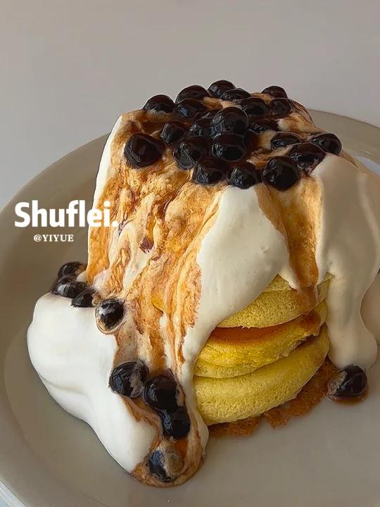 用平底锅就能做珍珠奶茶爆浆舒芙蕾