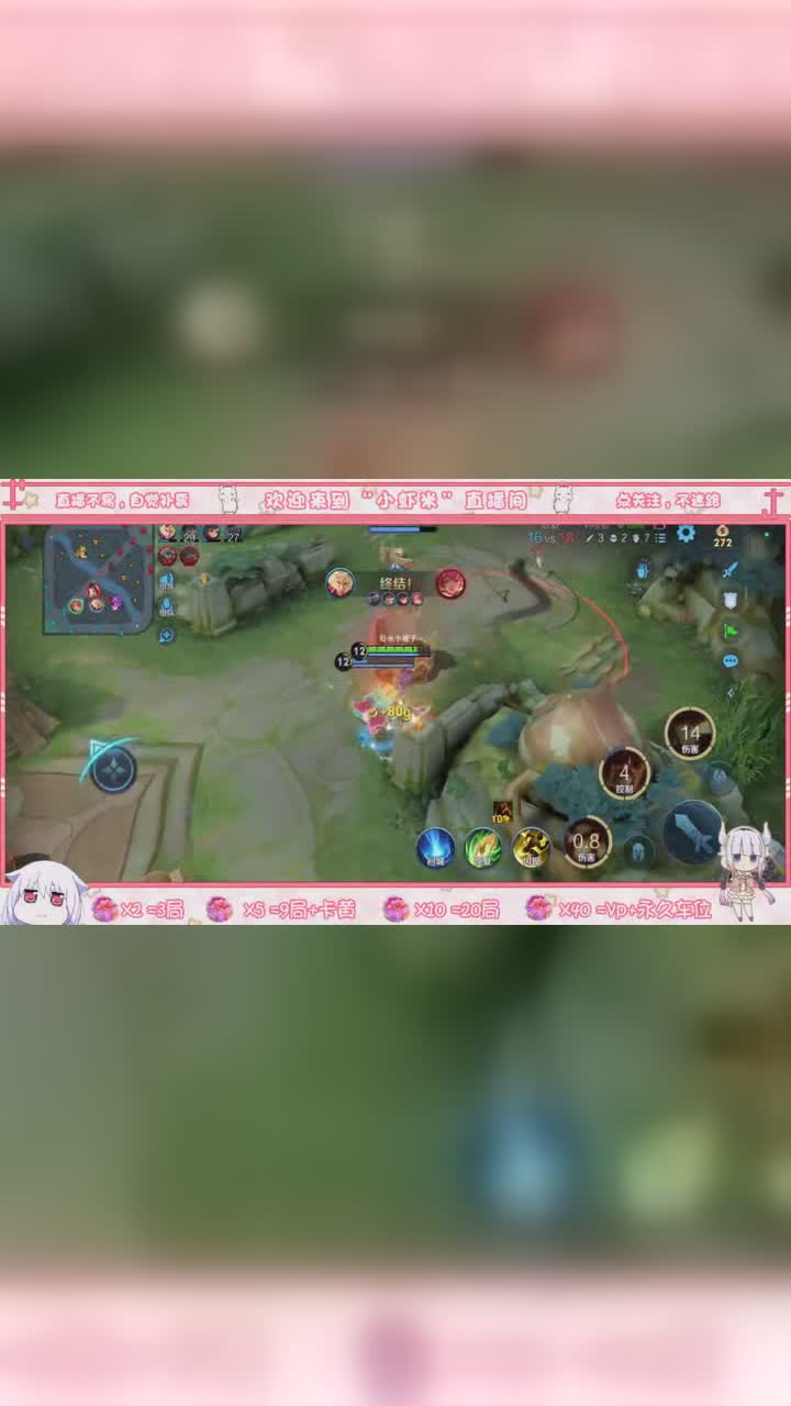 王者荣耀 小虾米乖乖 主播极限连胜,看了你也可以学会