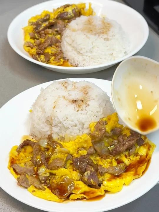 我的滑蛋牛肉饭绝了不输茶餐厅的味道