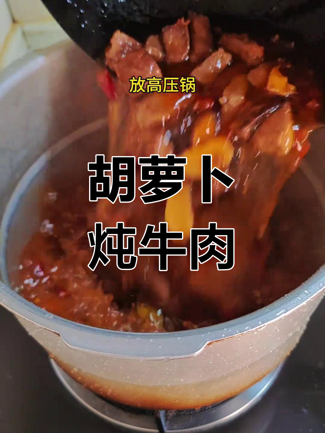 1分钟学会胡萝卜炖牛肉,软烂入味超下饭