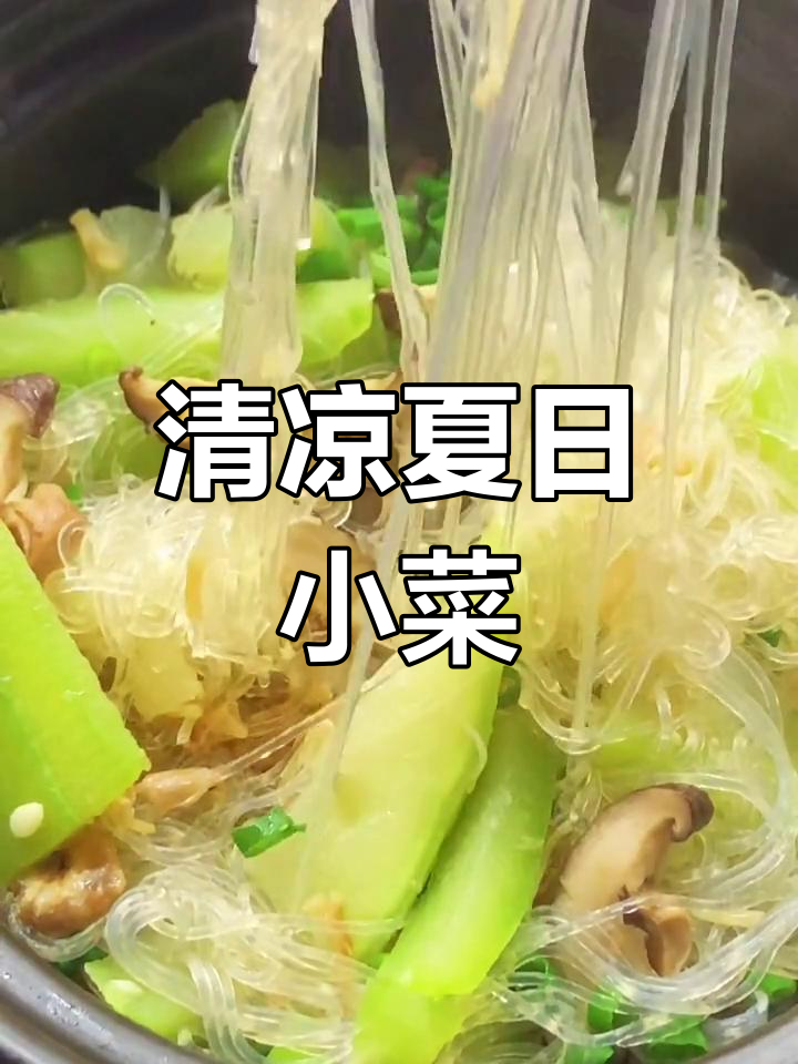 夏日清爽,节瓜粉丝煲,简单又开胃