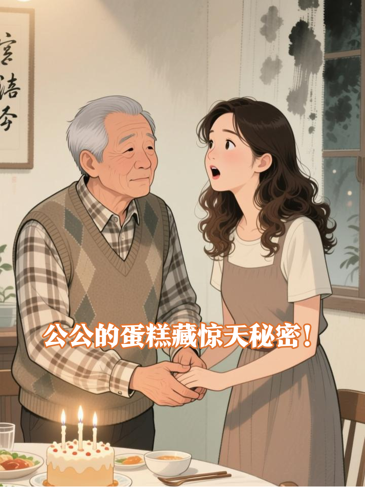 老公生日收到公公的蛋糕，切开后全家炸了！