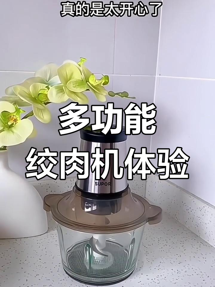 苏泊尔绞肉机,轻松搞定蒜泥和肉片,厨房神器来啦!