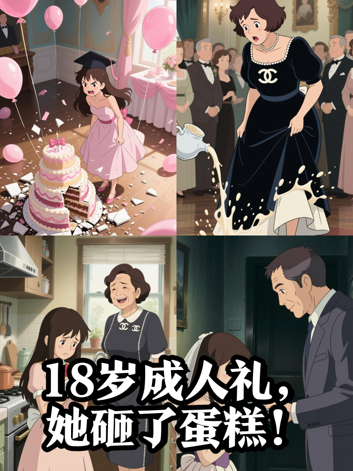18岁生日宴上,乖乖女当众砸了蛋糕,真相让人泪目!