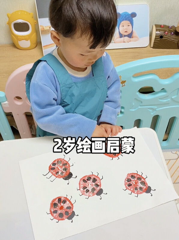 这么好玩的莲藕托印画,没有宝宝会不喜欢